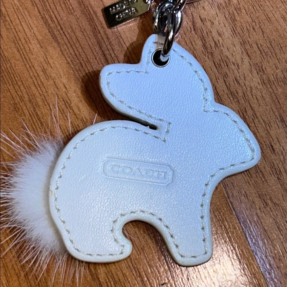 Coach Rabbit Mink Bunny Keychain